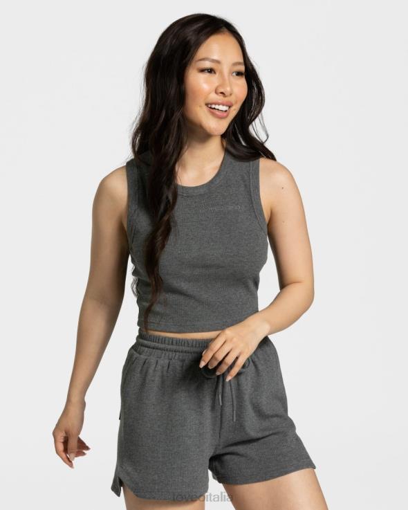 TEVEO top corto da salotto FPR0H452 vestiario grigio scuro donne