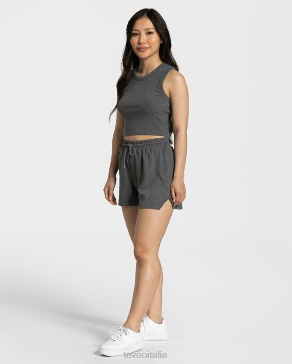 TEVEO top corto da salotto FPR0H452 vestiario grigio scuro donne