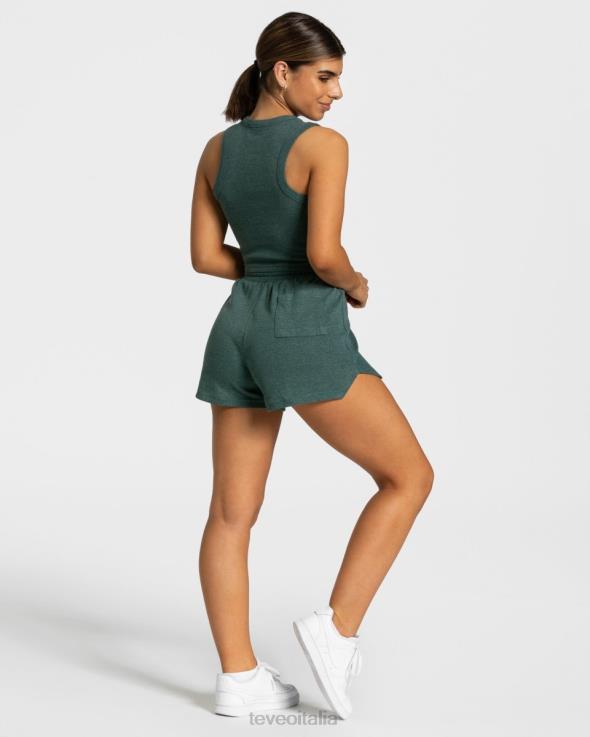 TEVEO top corto da salotto FPR0H453 vestiario verde scuro donne