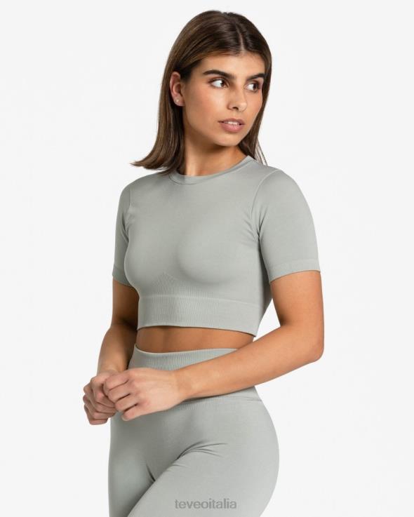TEVEO top corto sensazionale FPR0H443 vestiario grigio donne