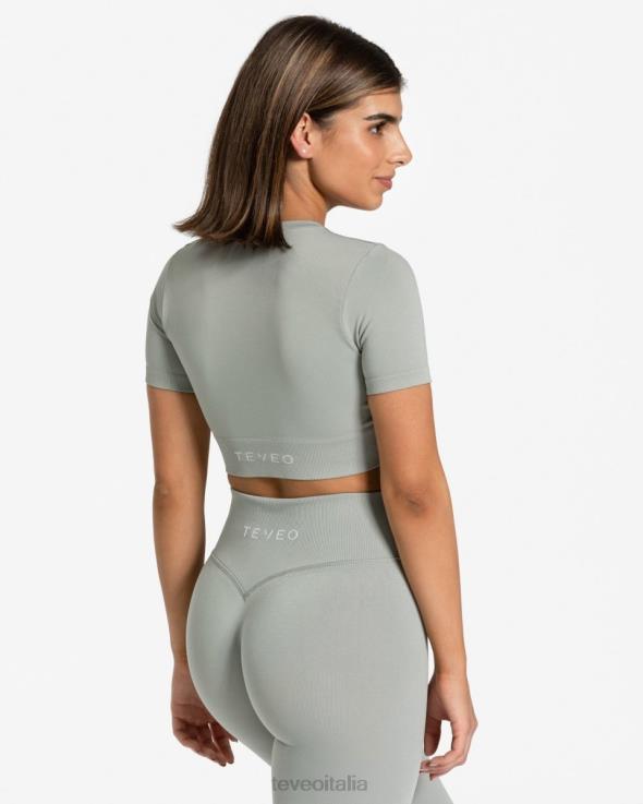 TEVEO top corto sensazionale FPR0H443 vestiario grigio donne