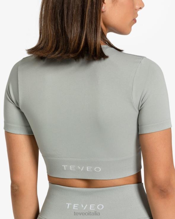 TEVEO top corto sensazionale FPR0H443 vestiario grigio donne