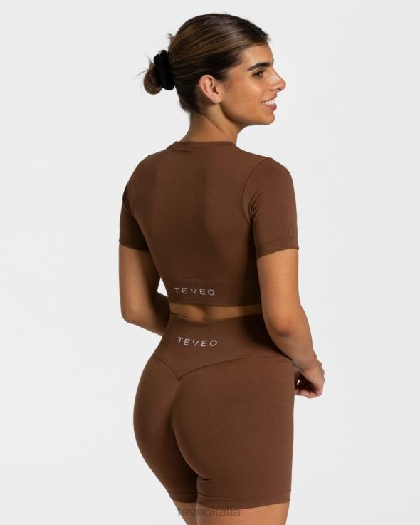 TEVEO top corto sensazionale FPR0H444 vestiario caramello donne