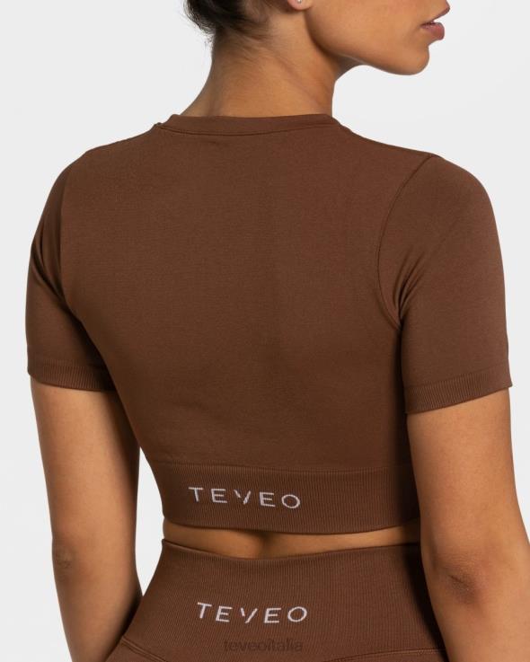 TEVEO top corto sensazionale FPR0H444 vestiario caramello donne