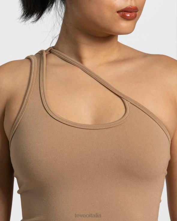 TEVEO top monospalla impertinente FPR0H431 vestiario beige donne