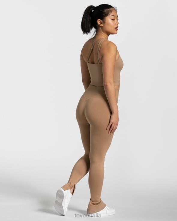 TEVEO top monospalla impertinente FPR0H431 vestiario beige donne